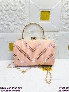 Premium Women Clutch Handbags with <b>Sequin</b> Embroidery, Luxury Evening <b>Bags</b> for Wedding Party and Festive Occasions Bulk Supplier - Product Image 3