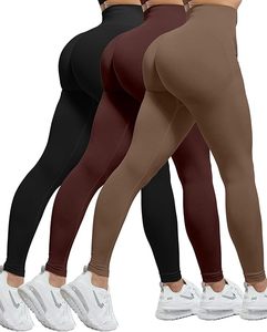 Quick Dry Breathable Anti-Bacterial <b>Maroon</b> Seamed Yoga <b>Leggings</b> for Women 100% Polyester High Waist Custom Logo Women's - Product Image 6