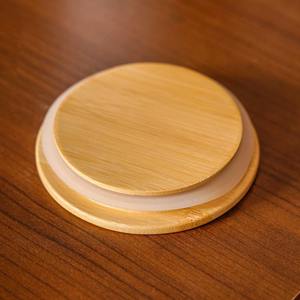 Ventes en gros de couvercles ronds en bois pour bouteilles en verre et bocaux de rangement - Product Image 2