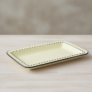 Assiette rectangulaire en grès de qualité supérieure 3460893-26.5x16 de 10,5 pouces - Product Image 2