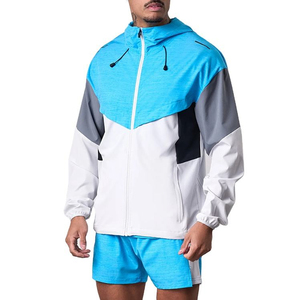 Windbreaker Set Type Lightweight Jacket and Short <b>Pants</b> Set Men waterproof windbreaker Jacket - Product Image 5