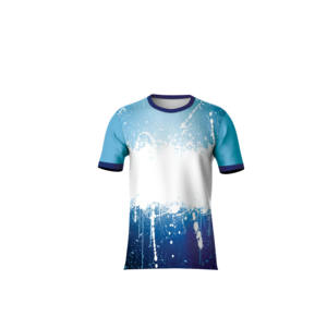 Camiseta de Punto Casual a la Moda con Estampado Sublimado, Tela Suave y Transpirable para Ropa Urbana de Verano - Product Image 1