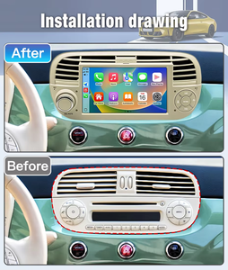 Autoradio Android 7 pouces en gros avec Carplay et GPS pour FIAT 500 Abarth 2007-2015 – <span class=keywords><strong>Lecteur</strong></span> <span class=keywords><strong>DVD</strong></span>, Navigation, Multimédia et Stéréo - Product Image 6