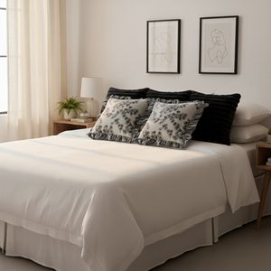 SOGA 5PC Elegant Medieval Style Gray Floral Ruffle Pillowcase Set Raised <b>Velvet</b> for Sofa and Bed <b>Cushion</b> <b>Covers</b> - Product Image 5