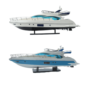 Modèle de bateau en bois Premium Azimut 64 Flybridge |   Yacht de luxe au meilleur prix |   Meilleur bateau en bois artisanal, yacht de luxe à expédier - Product Image 1