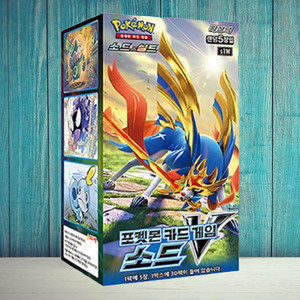 Boîte de boosters Pokémon Sword V, version coréenne, 30 paquets, collection de cartes à collectionner premium, vente en gros - Product Image 1