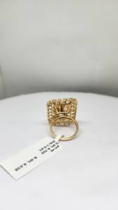 Anillo de Diamantes de Lujo de 14K para Mujer, Pureza SI, Color H, Diamante de 0.61ct, Peso Neto 8.638g, Certificado IGI, Chapado en Rodio, Perfecto para la Moda - Product Image 4