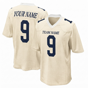 For Solid Color Sports Custom American Football Jersey Sublimated Short Sleeve Breathable <b>Athletic</b> Apparel Plus Size Quick Dry - Product Image 1