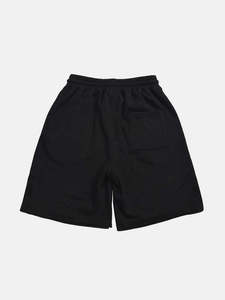 Shorts de sport décontractés 100 % coton pour hommes, 360g, taille mi-haute élastique côtelée à la française, motif uni imprimé numériquement, tricoté à chaud en laine peignée - Product Image 2