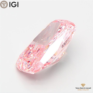 เพชร VS1 ความใสระดับ Clarity รูปทรงคุชชั่น สีชมพูแฟนซีสดใส พร้อมใบรับรอง IGI เพชร CVD ผลิตในห้องปฏิบัติการ น้ำหนัก 3.00 กะรัต เหมาะสำหรับเครื่องประดับแบบสั่งทำ - Product Image 3