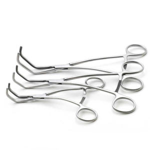 Pinzas quirúrgicas Brunner de 24 cm, curvadas, de acero inoxidable de calidad premium, no traumáticas, para cirugía cardiovascular, estomacal e intestinal. - Product Image 6