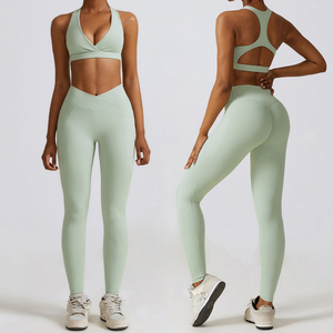 Women's Athletic Wear Set High Stretch Seamless Yoga <b>Clothing</b> OEM ODM Factory Wholesale Manufacturer - Product Image 5