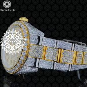 Charm_Jewells Women's Luxury Stainless Steel <b>Watch</b> 40mm Round Dial Sapphire Crystal Quartz Movement Analog Fold Clasp - Product Image 3