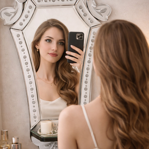 Espejo de Pared Barroco Veneciano Vintage de Lujo |   Espejo Decorativo con Marco Tallado Ornamentado Antiguo para Decoración de Interiores del Hogar - Product Image 4