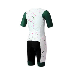 Tenue de cyclisme pour femmes à manches courtes, design personnalisé ultime, kit imprimé, 100% polyester, respirant, écologique, séchage rapide, anti-transpiration - Product Image 4