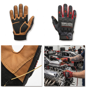 Custom Industrial Mechanic <b>Gloves</b> Flexible Anti Wear Padded Grip Breathable Touchscreen <b>Moisture</b>-Wicking Polyester Hand - Product Image 4