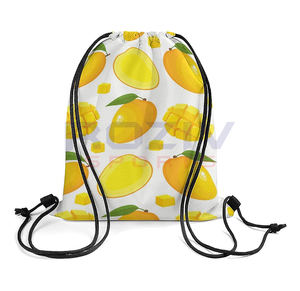 กระเป๋าเป้สะพายหลังแบบมีเชือกผูก ผลิตจากโพลีเอสเตอร์คุณภาพสูง เป็นมิตรกับสิ่งแวดล้อม กันน้ำ พิมพ์ลายโลโก้ตามสั่ง สำหรับทุกเพศ - Product Image 3