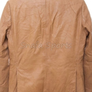 Men Leather Coat Hot Sale High Quality Casual Fashion Men's Leather Coat Custom Logo Design Coat For Men - Product Image 5