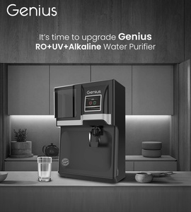 Sistema de purificación de agua alcalina por ósmosis inversa GENIUS con filtro de sedimentos de 5 micras y material de gabinete de alta calidad. - Product Image 1