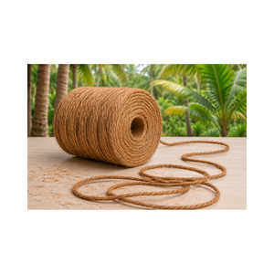 Corde en fibre de coco 100% naturelle Cocorope 2 brins 3 brins 25cm x 25cm Corde robuste et durable respectueuse de l'environnement pour projets durables - Product Image 5
