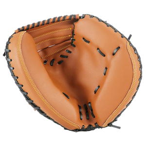 Guante de béisbol de cuero de alta calidad con agarre reforzado en la palma, ideal para jugar en el campo exterior y el interior, diseñado para brindar comodidad y rendimiento. - Product Image 1