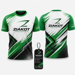 เสื้อยืด ZIAKOT รุ่นใหม่ ดีไซน์พิเศษสำหรับผู้ชาย สีกรมท่า-ทองโบราณ-ขาว สำหรับออกกำลังกาย - Product Image 4