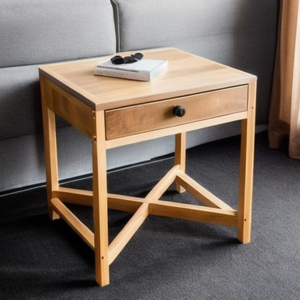 GOOD DESIGN TB1155 Modern Designer Side <b>Table</b> with MDF Bone and <b>Resin</b> Inlay <b>for</b> Home Office and Hotel Use - Product Image 3