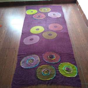 Écharpe en laine mérinos de qualité supérieure, imprimée à la main, légère, douce, respirante, extensible dans quatre directions, coupe-vent, châle toutes saisons pour femmes - Product Image 1