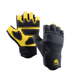 Guantes Deportivos de Medio Dedo de Alta Calidad para Gimnasio, Ejercicio, Fitness, Levantamiento de Pesas, Personalizados, de Cuero - Product Image 1