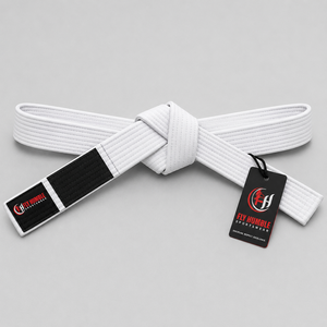 เข็มขัดคาราเต้สีฟ้า Fly Humble ลายทางสีขาวและสีดำ สำหรับผู้ใหญ่ ใช้ได้ทั้งชายและหญิง ทนทาน ระบายอากาศได้ดี ผลิตจากผ้าโพลีเอสเตอร์ผสมฝ้าย เหมาะสำหรับการฝึกศิลปะการต่อสู้ - Product Image 6