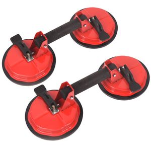 Lot de 2 ventouses industrielles robustes pour verre, 5,75 pouces, ventouse à vide réglable pour le levage de grandes dalles - Product Image 1