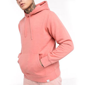 Wholesale 100% Organic Cotton Men's Comfortable Oversized Hoodie with Plaid Pattern Knitted Logo for Winter - Product Image 3