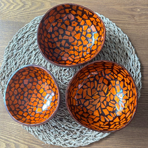 Custom Hand Painted <b>Coconut</b> Bowl Engraved Natural <b>Coconut</b> <b>Shell</b> Bowl for Kitchenware and Gift Decoration - Product Image 4