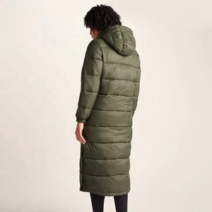 <b>Women's</b> Long Knitted Puffer Coat <b>Hooded</b> Winter <b>Jacket</b> <b>with</b> Adjustable Drawstring Thick <b>Lightweight</b> Outdoor Outerwear - Product Image 6