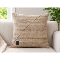 Housse de coussin de luxe en soie NOIL teinte en fil |   Housse de coussin décorative texturée pour canapé, lit et décoration intérieure