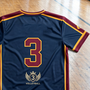 เสื้อวอลเลย์บอล OEM แบบซับลิเมชั่น แขนสั้น คอวี ชุดทีมฟุตบอล เสื้อเจอร์ซีย์สำหรับทุกเพศ ผลิตจากโพลีเอสเตอร์ 100% เสื้อฟุตบอล - Product Image 4