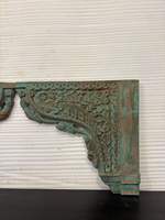 Panneau d'arche décoratif en bois sculpté à la main, style vintage indien, cadre de porte mural, décoration rustique architecturale pour la maison