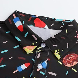 Camiseta de golf de secado rápido con diseño de logotipo personalizado, transpirable, lisa, para adultos, niños y hombres, de poliéster, tipo polo. - Product Image 3