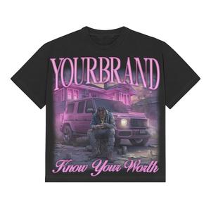 Camisetas de Hombre con Cuello Redondo 100% Algodón, Personalizadas, de Alta Demanda, Corte Holgado, para Hombre, Precios al por Mayor - Product Image 4