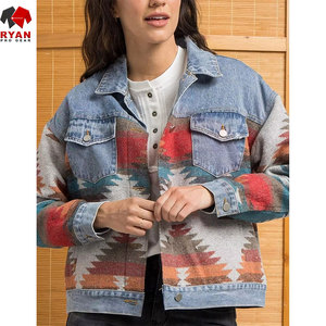 Ryan Pro Gear <b>Customized</b> <b>Denim</b> <b>Jacket</b> For Women Breathable and Comfortable Fabric with <b>Customized</b> Logo OEM Design - Product Image 1