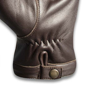 Premium Sheep Leather Thermal <b>Ski</b> & Dress <b>Gloves</b> with Fleece Lining Touchscreen Eco-Friendly Warm Winter Outdoor Daily Use - Product Image 3
