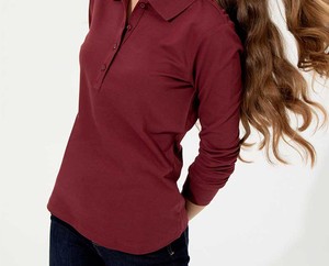 Camiseta Polo Personalizada para Mujer, Manga Corta, Mezcla de Algodón, Transpirable, de Secado Rápido, Suave, Informal, Uniforme de Oficina, Golf, Tenis, Escuela, Trabajo - Product Image 3
