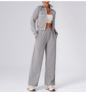 GAF Custom Logo Women's Winter Two-Piece <b>Hoodie</b> & Sweatpants Jogger Set 100% <b>Polyester</b> Quick Dry Breathable - Product Image 2