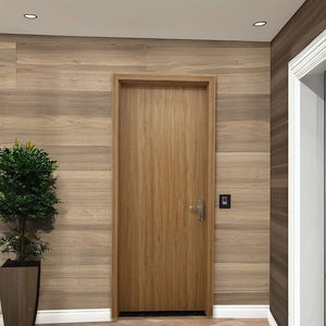 Porte en bois moderne étanche WPC entrée intérieure et extérieure pour hôpital appartement hôtel avec décoration élégante - Product Image 1