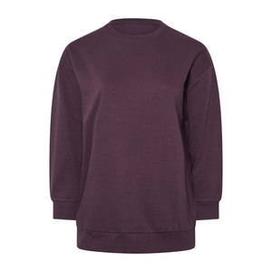 Plus Size Women's Breathable Autumn Winter Purple Sweatshirt Comfortable Jersey Fabric Crew <b>Neck</b> Long Sleeves Polyester/Cotton - Product Image 1