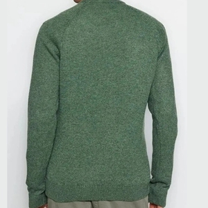 Suéteres de Moda Urbana, Fabricante de Ropa, Venta al por Mayor Personalizada, Suéter de Punto de Manga Larga con Cuello Henry Desgastado para Hombre - Product Image 2