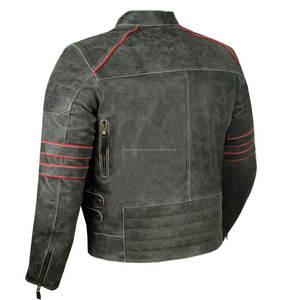 Veste en cuir pour homme la plus vendue, de haute qualité, coupe ajustée, design élégant, état neuf, tissu à prix avantageux, veste pour homme - Product Image 5