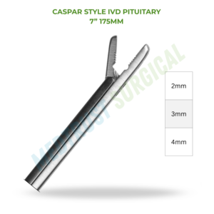 Rongeur crânien Caspar Style IVD 7 pouces 175 mm, instrument chirurgical pour la colonne vertébrale, retrait de disque, chirurgie de la colonne vertébrale - Product Image 2