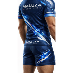 Ensembles d'uniformes de rugby sublimés professionnels en gros, anti-bactériens, anti-humidité, anti-UV, maillots d'équipe courts pour jeunes unisexes - Product Image 3