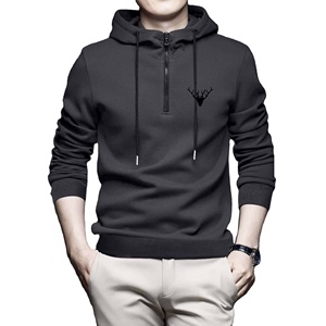 เสื้อฮู้ดดี้แบบกำหนดเองได้ คุณภาพสูง สำหรับผู้ชาย สวมใส่สบาย แบบสวมหัว ยูนิเซ็กซ์ ผ้าฝ้ายหนานุ่ม ทรงโอเวอร์ไซส์ พิมพ์ลายตามสั่ง เสื้อฮู้ดผู้ชาย - Product Image 2